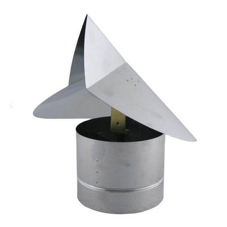 MONGOOSE METALS 8 in. Wind Directional Flue Cap with No Screen 3602644